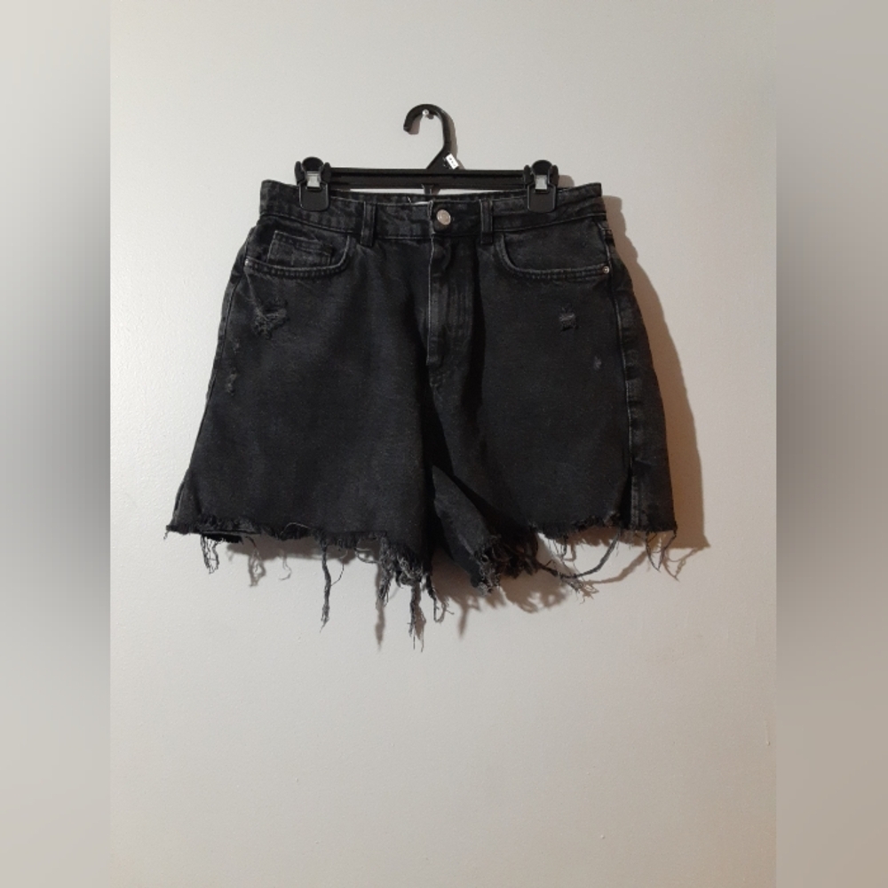 Zara Black Jean Shorts